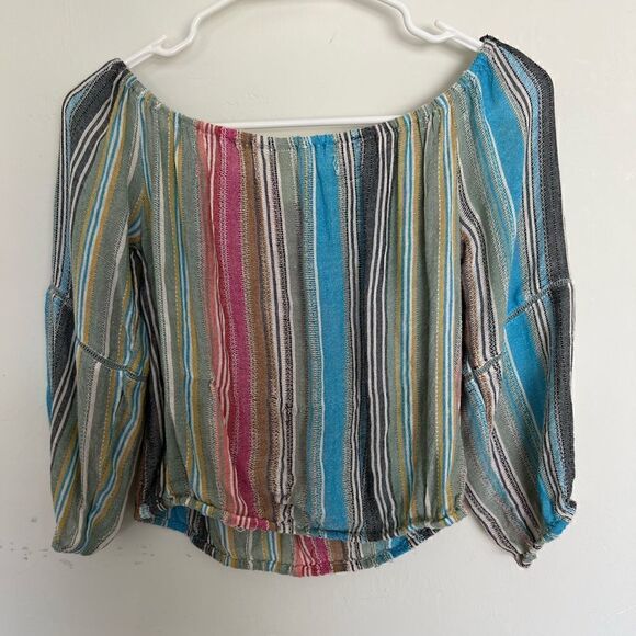 Elan Boho Crop Top Off the Shoulder Size Medium - Picture 5 of 8